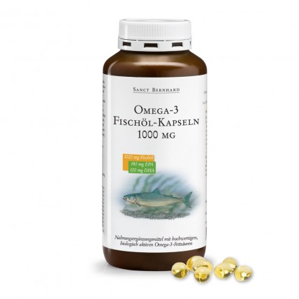 S.B. Omega-3 1000 mg (EPA 180 mg, DHA 120 mg), 220 капсул